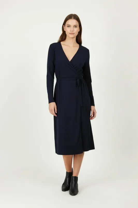 Robe Portefeuille Bleue - Taille M/38