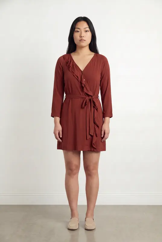 Robe Portefeuille Bordeaux - Taille L/40
