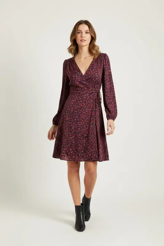 Robe Portefeuille Multicolore - Taille M/38