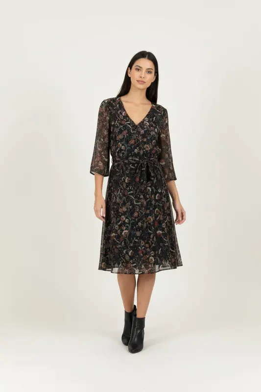 Robe Portefeuille Multicolore - Taille S/36