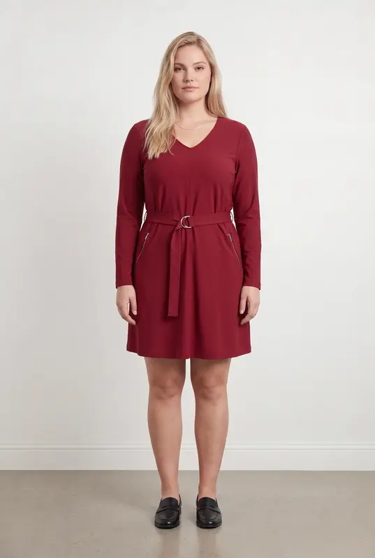 Robe Portefeuille Rouge - Taille XXL/44