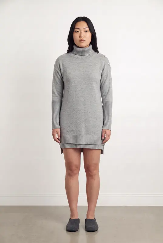 Robe Pull Grise - Taille L/40