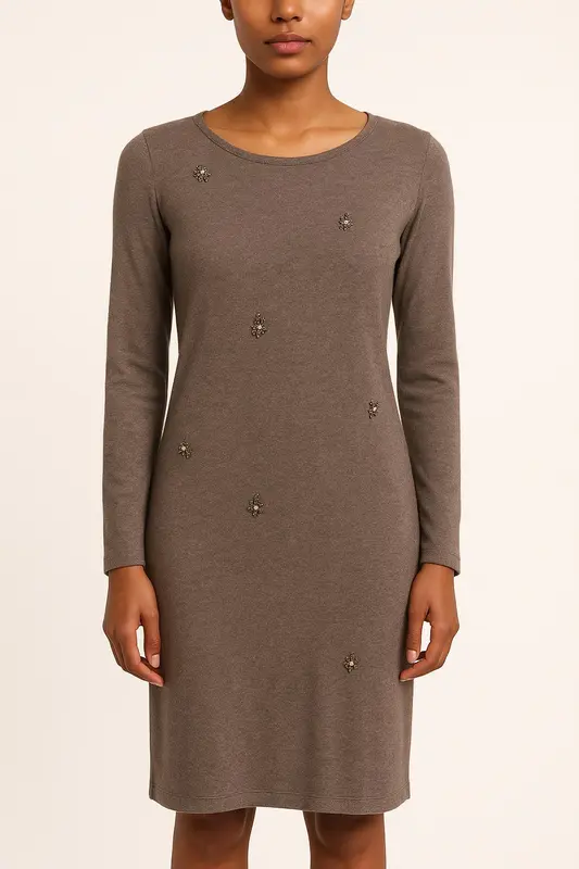 Robe Pull Grise - Taille M/38