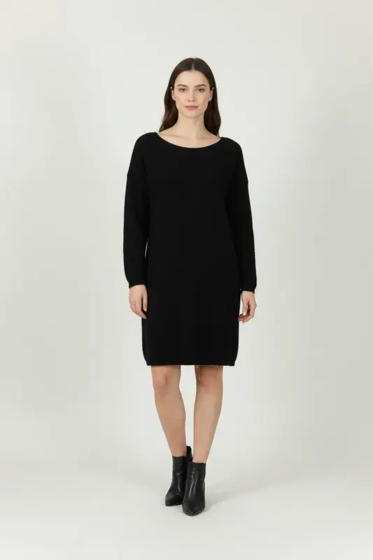Robe Pull Noire - Taille L/40
