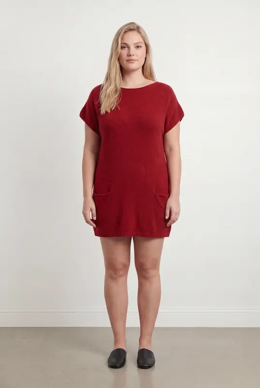 Robe Pull Rouge - Taille XXL/44