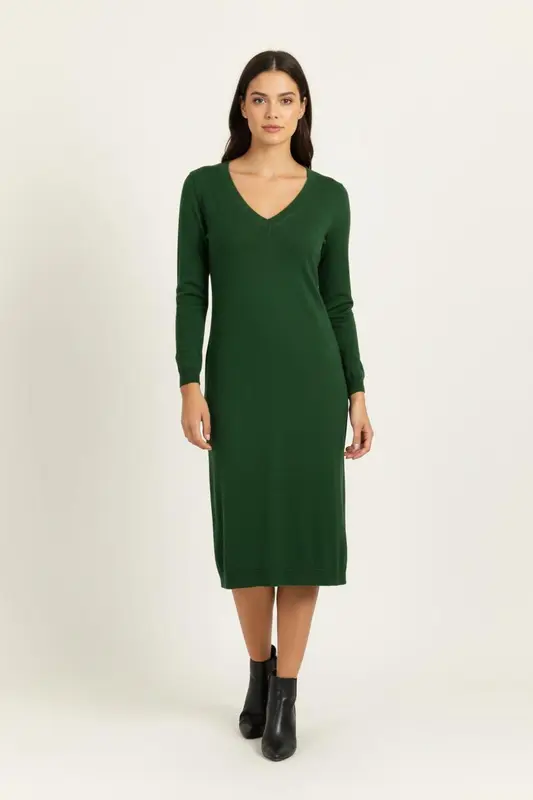 Robe Pull Verte - Taille S/36