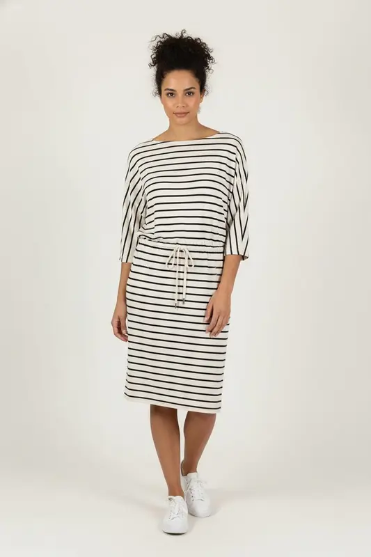 Robe Rayée Blanche et Noire - Taille XS/34