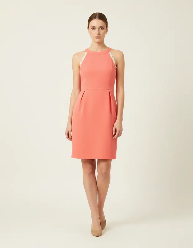 Robe rose avec dentelle - Taille S/36