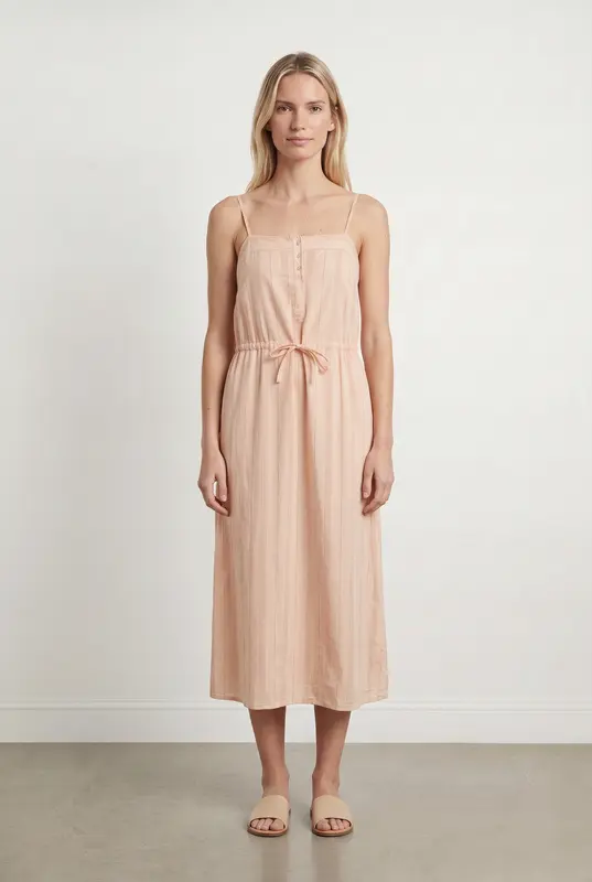Robe rose rayée - Taille XS/34