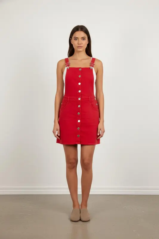 Robe Salopette Rouge - Taille M/38