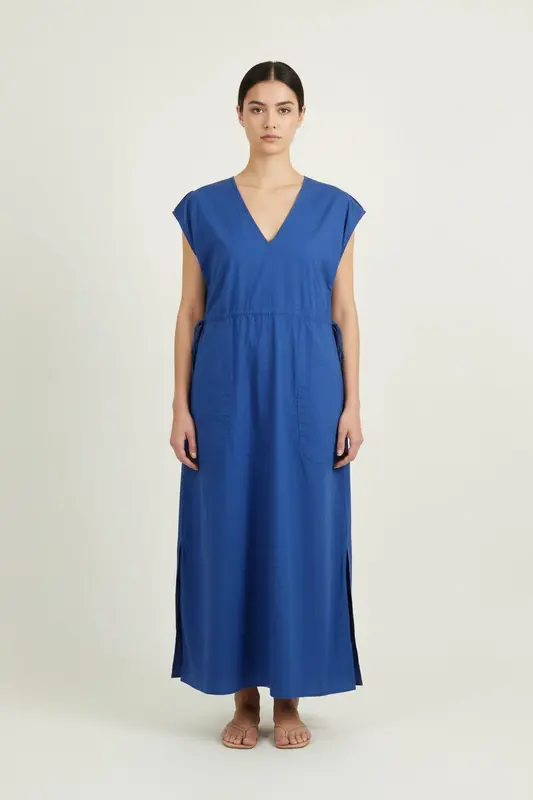 Robe Sans Manches Bleue - Taille L/40