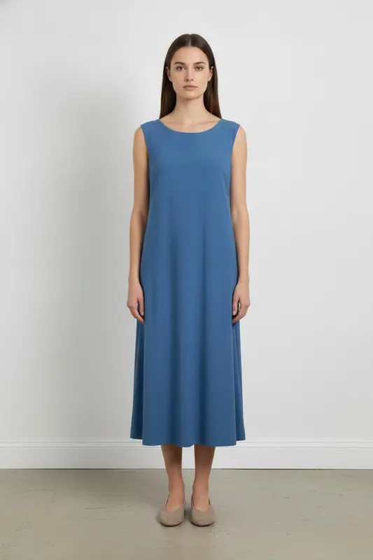 Robe Sans Manches Bleue - Taille XXXL/46