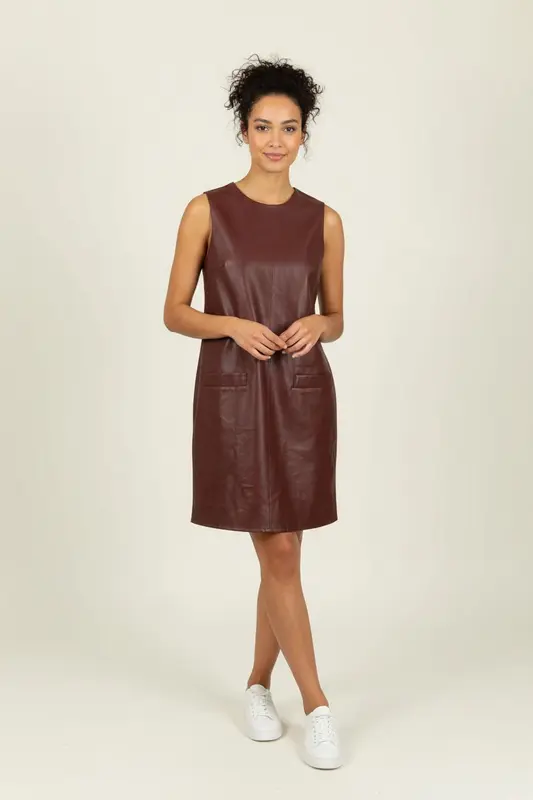 Robe Sans Manches Bordeaux - Taille M/38