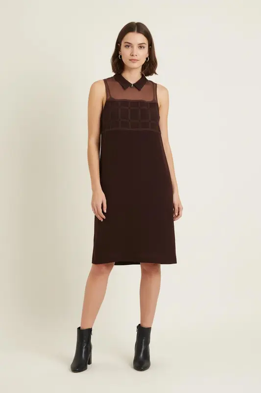 Robe Sans Manches Bordeaux - Taille S/36