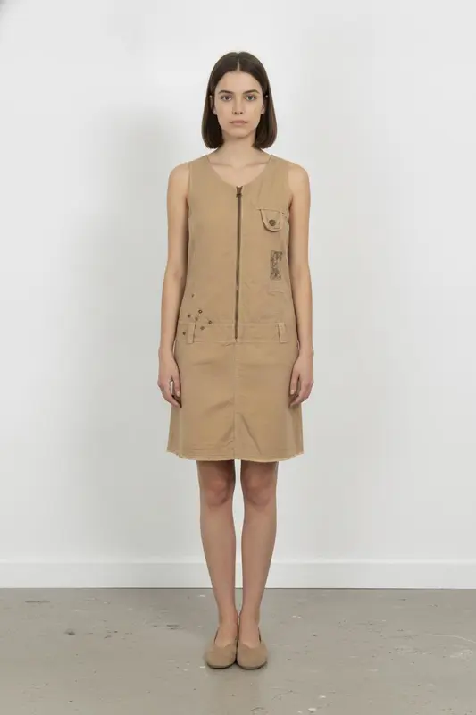 Robe Sans Manches Marron - Taille M/38