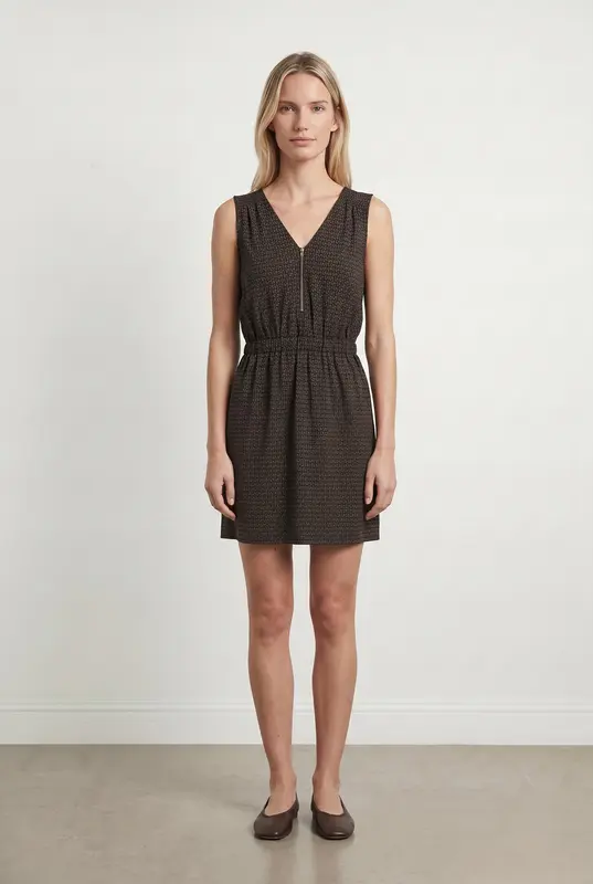 Robe Sans Manches Marron - Taille S/36