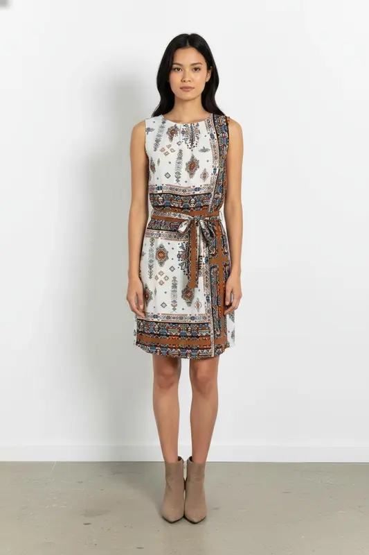 Robe Sans Manches Multicolore - Taille L/40