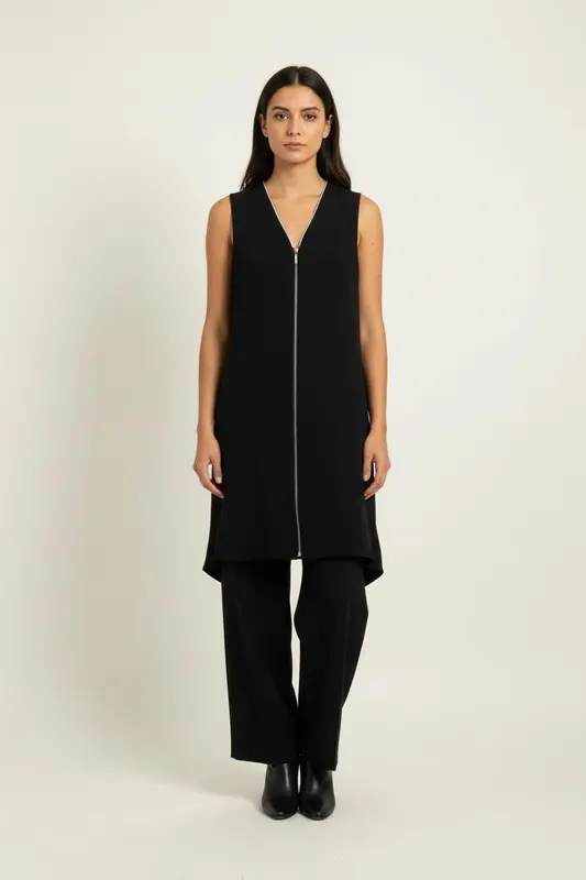 Robe Sans Manches Noire - Taille XS/34