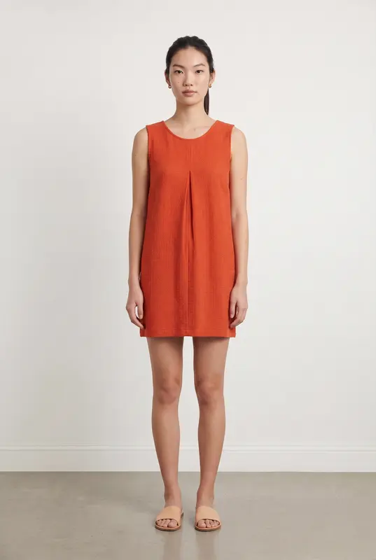Robe Sans Manches Orange - Taille XS/34