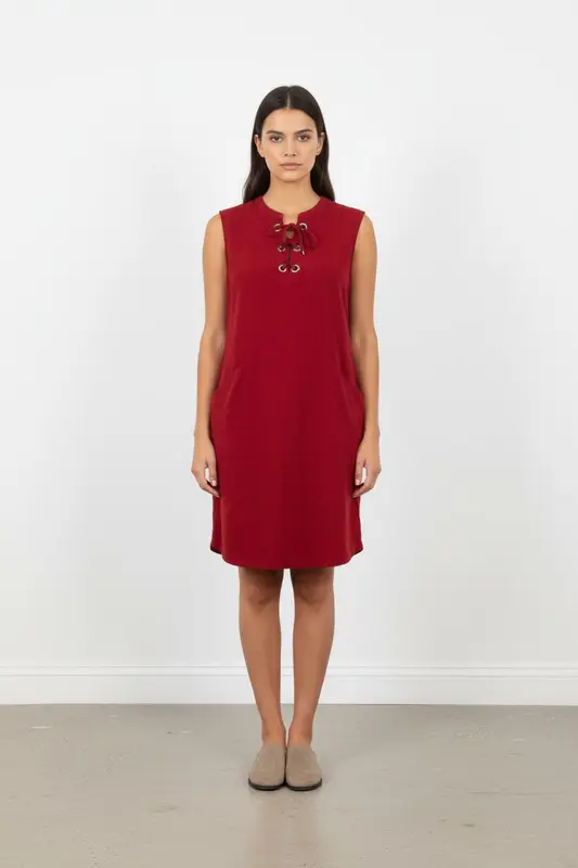 Robe Sans Manches Rouge - Taille L/40