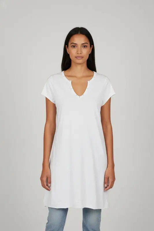 Robe T-shirt blanche - Taille XS/34
