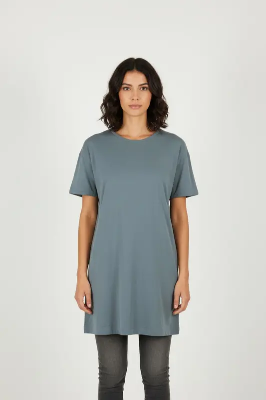 Robe T-shirt bleue - Taille S/36