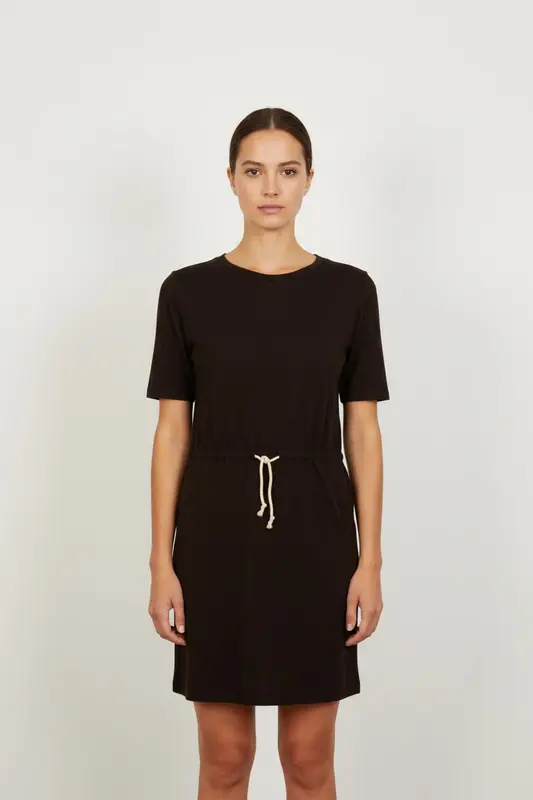 Robe T-shirt Noire - Taille S/36