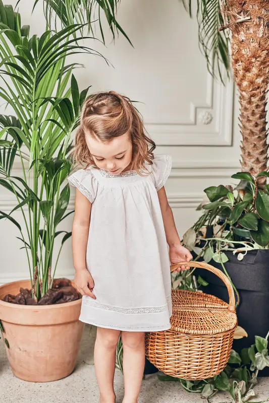 Robe Tartine et Chocolat fluide craie 12 mois