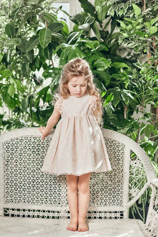 Robe Tartine et Chocolat organza floral 2 ans