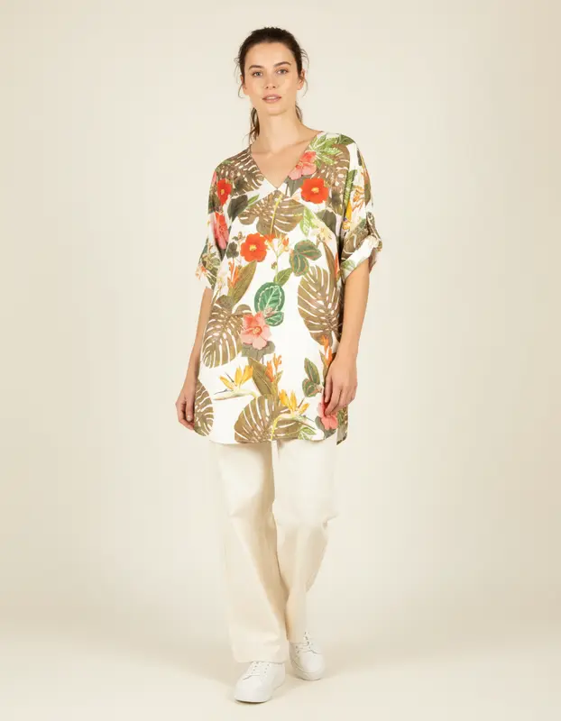 Robe tropicale - S/36