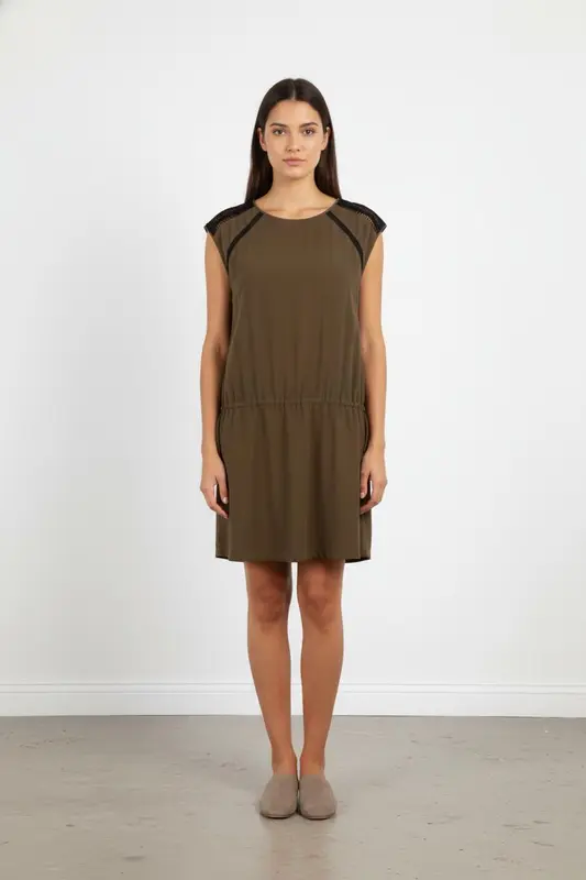 Robe vert kaki - Taille XL/42