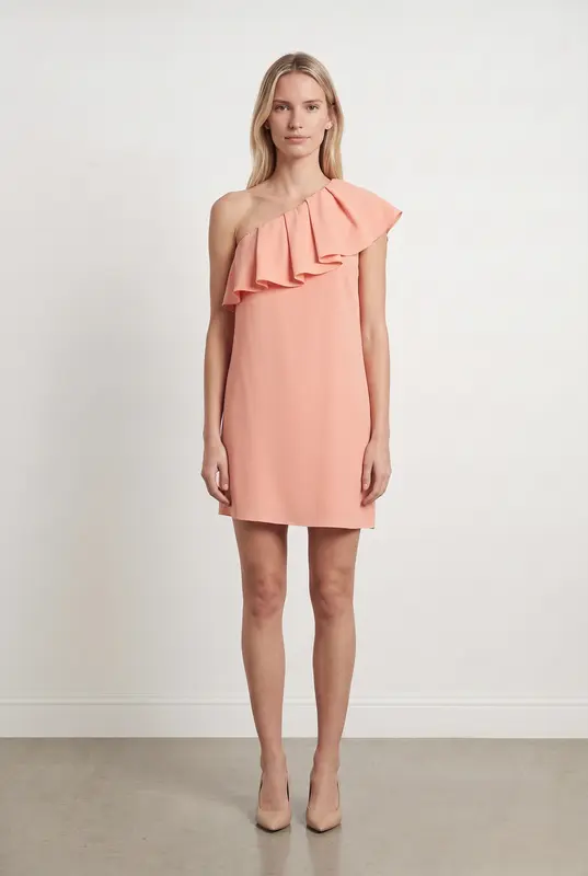 Robe Volant Rose - Taille XS/34