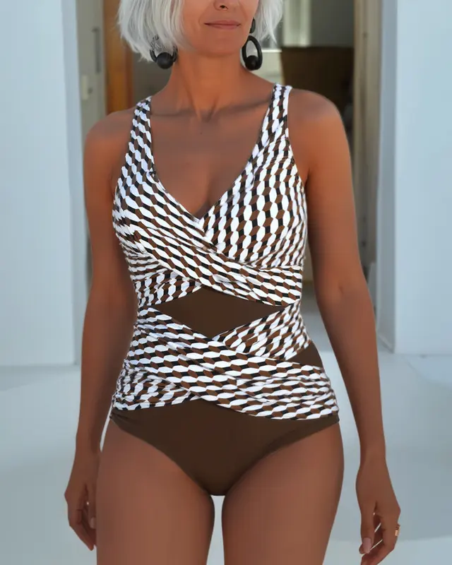 Rosalia - Maillot Élégant Croisé