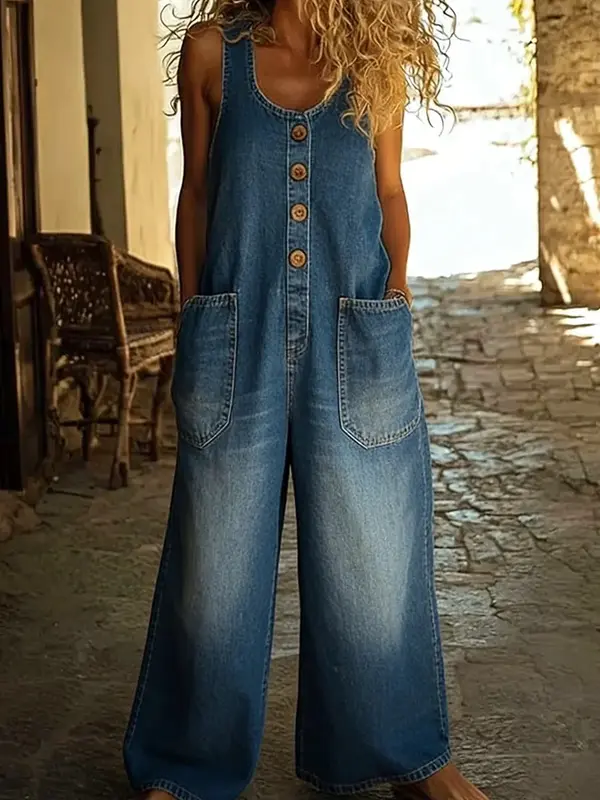 Ruth - Salopette Denim Polyvalente