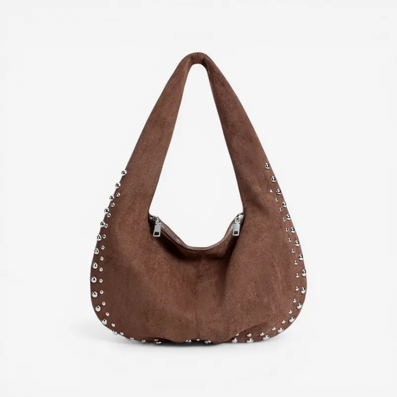 Sac à bandoulière femme avec détails rivets