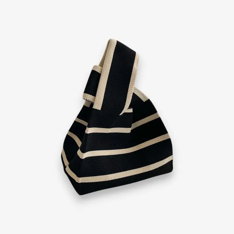 Sac à main cabas tricoté avec bandoulière