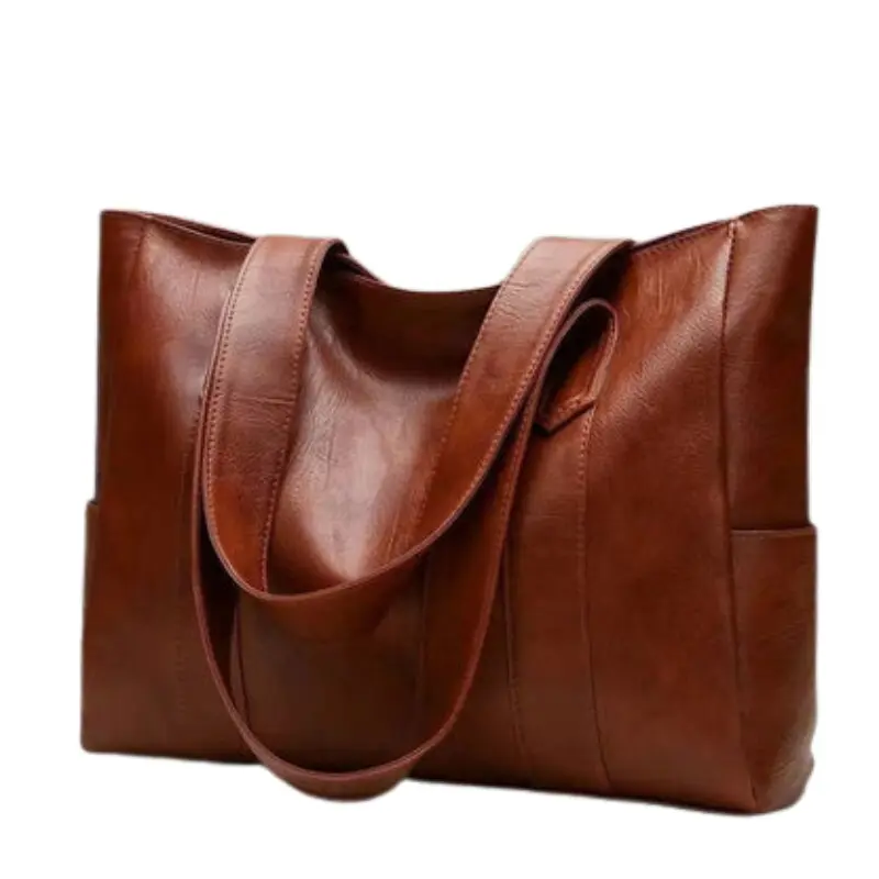 Sac à main grande capacité avec poches latérales