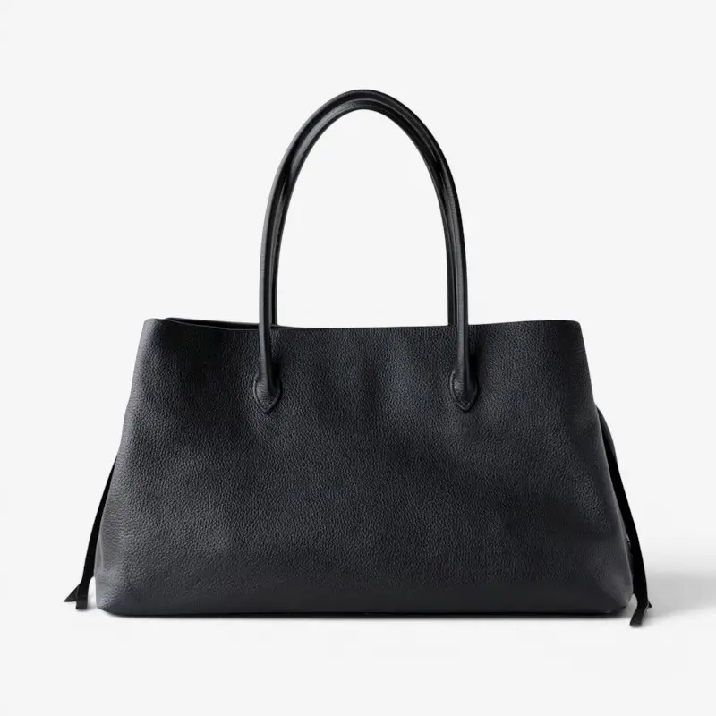 Sac bandoulière femme avec poignée et multiples compartiments zippés
