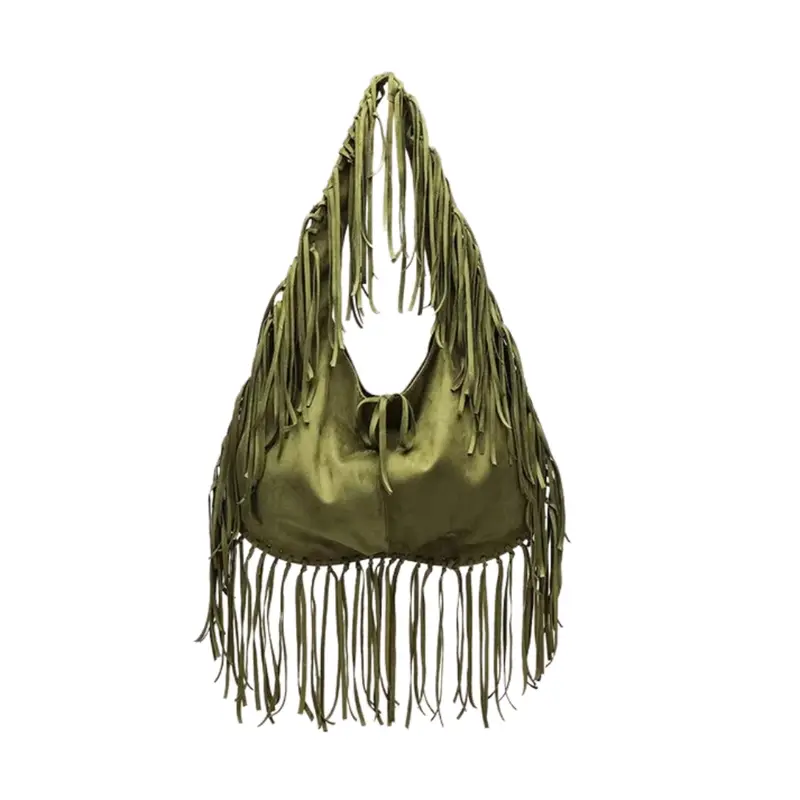 Sac bandoulière femme grande capacité à franges
