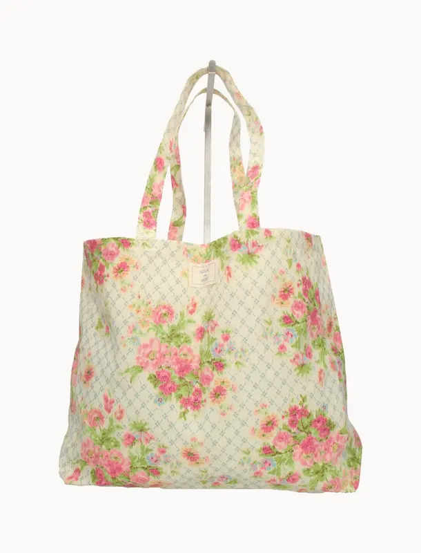 Sac Cabas Blanc et Rose - Taille T.U.