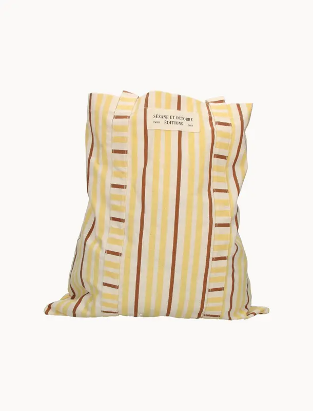 Sac Cabas Jaune et Marron - Taille T.U.