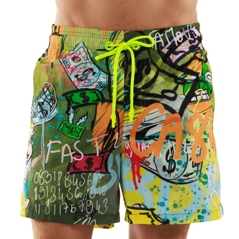 SALIN GREEN | Mens Swimwear CATCH THE DOLLAR PRINT