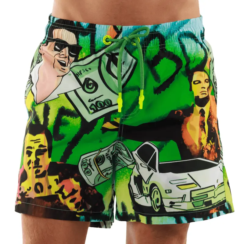 SALIN GREEN | Mens Swimwear THE WALL STREET PRINT