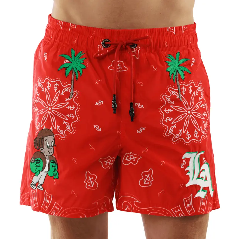 SALIN RED | Mens Swimwear LA GANG