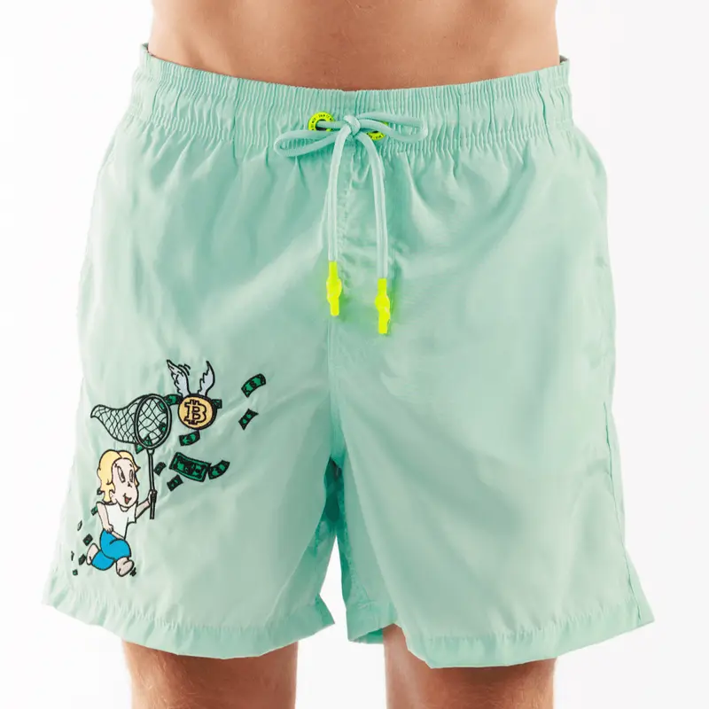 SALIN TIFFANY BLUE | Mens Swimwear RICH THE DOLLAR MONO