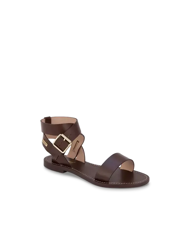 Sandale LES TROPEZIENNES Femme HAGATAZ chocolat