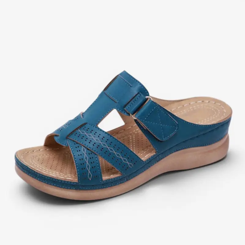 Sandales à enfiler pour femme avec bride à boucle réglable
