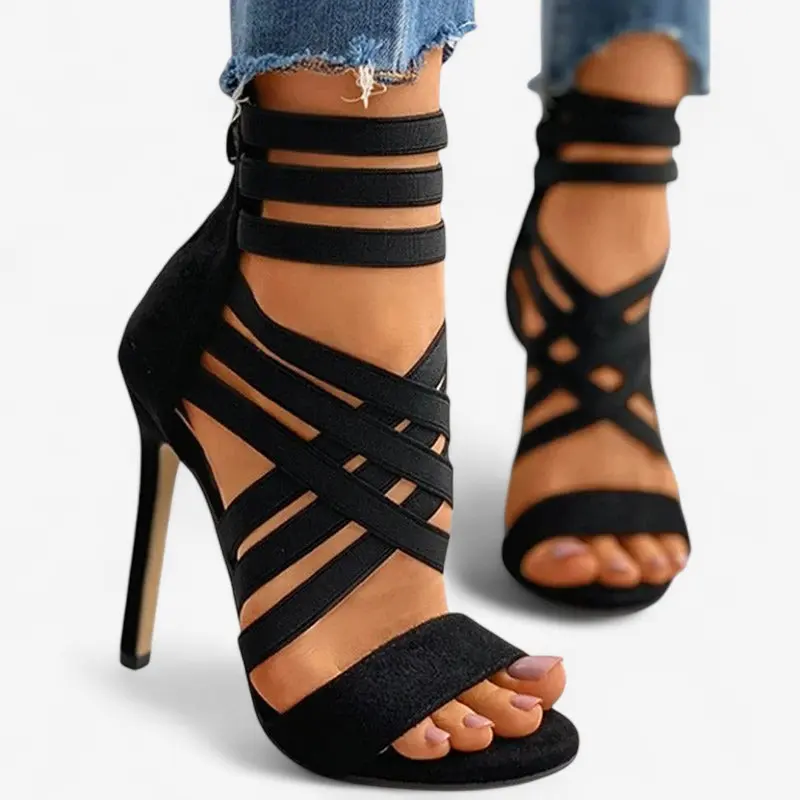 Sandales à talons hauts Kayla bout ouvert