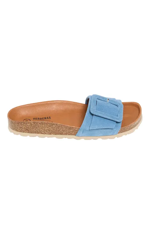 Sandales en cuir - Bleu
