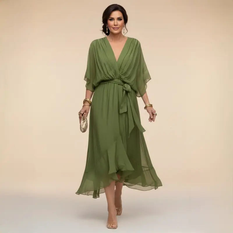 Sarah - Élégante Robe Maxi Fluide